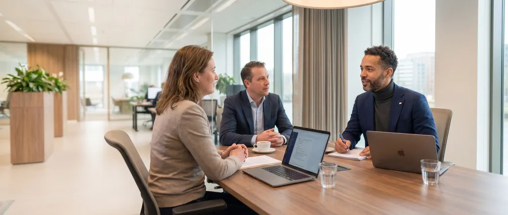 Financial controller aan het werk na de overstap vanuit audit